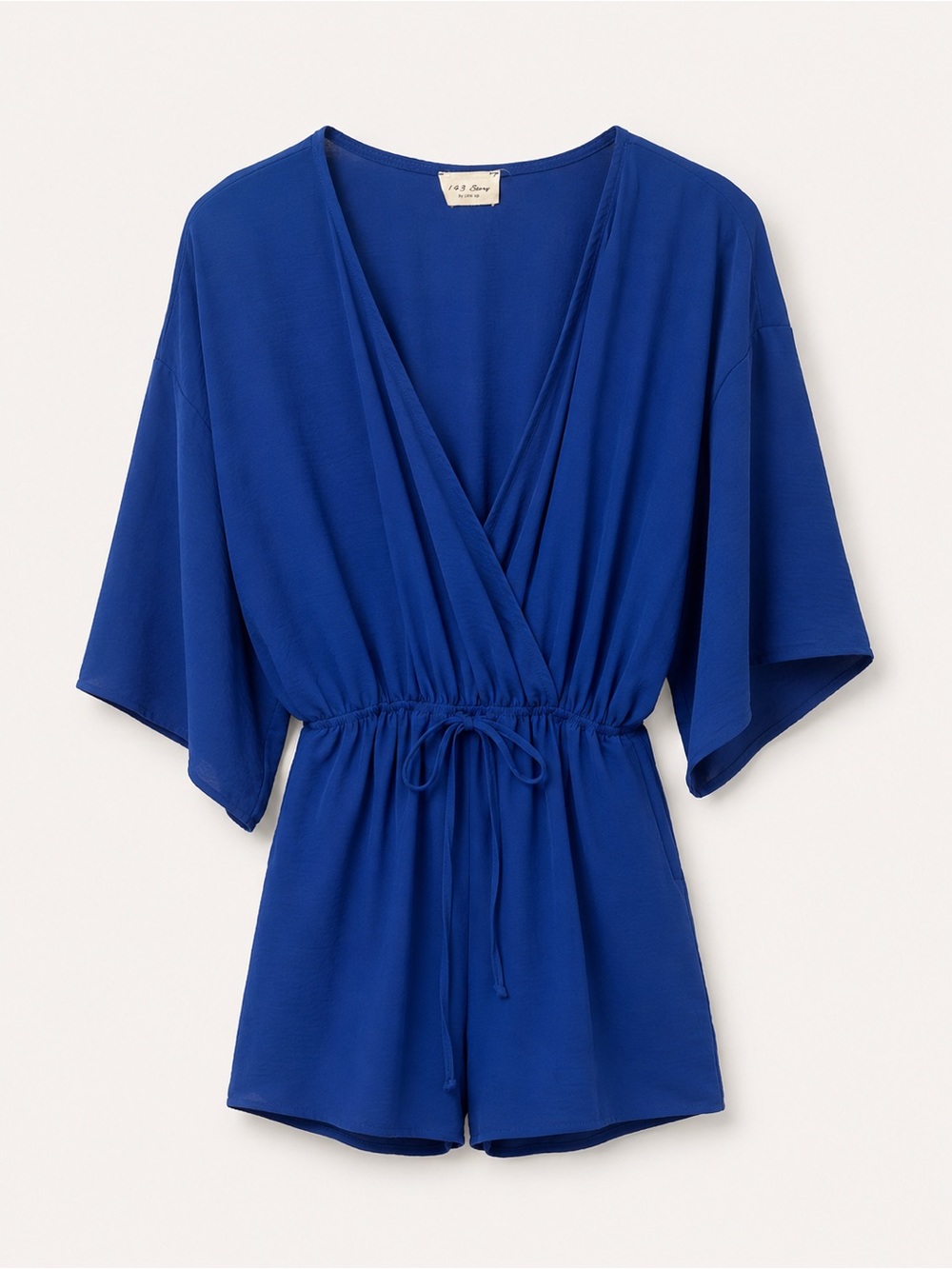 1.4.3. Story by Line Up Cobalt Blue V-Neck Top